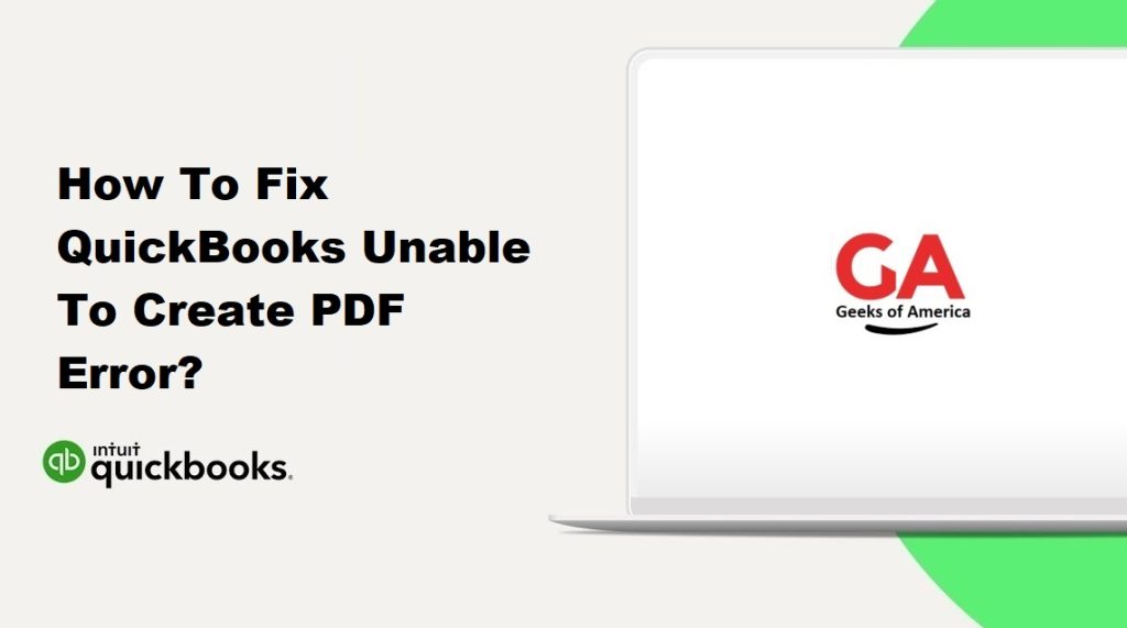 How To Fix QuickBooks Unable To Create PDF Error?