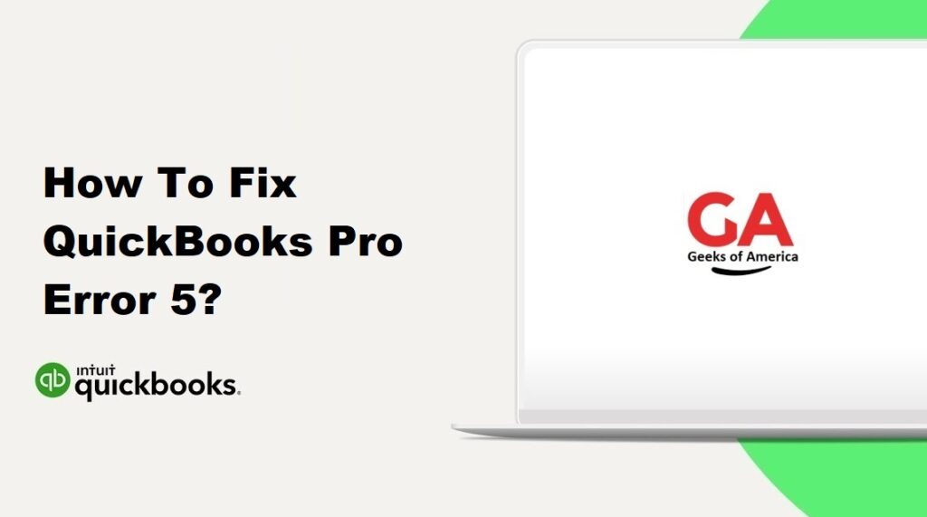 How To Fix QuickBooks Pro Error 5?